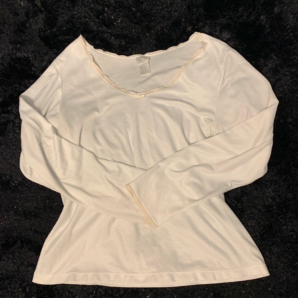 coquette satin lace long sleeve